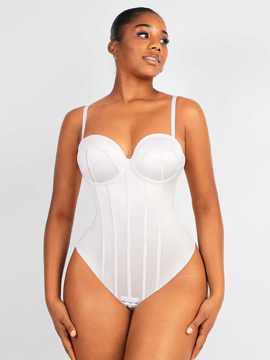 Shapewear Tummy Control Corset Thong Bodysuit